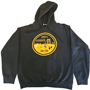 Men's Authentic Brooklyn INC fleece hoodie.
